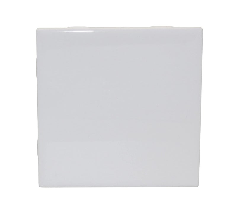 Creative Hobbies 12 Pack of Glossy White Glazed Ceramic Tiles for Alcohol Ink Painting, Decorating, Arts & Crafts, 4.25 x 4.25 Inch Square, Ready-to-Paint Ceramics - Image 4